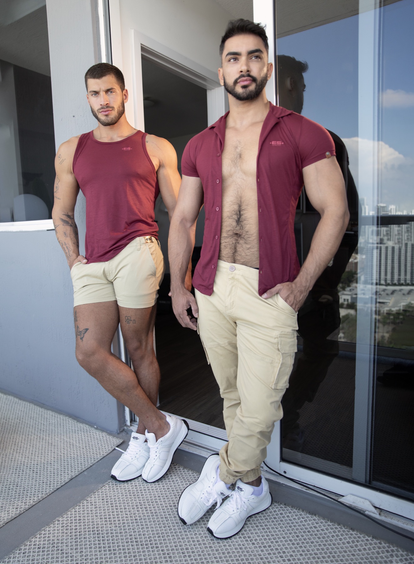 Bordó és bézs szettek az ES Collection Miami Casual 2026 kollekcióból